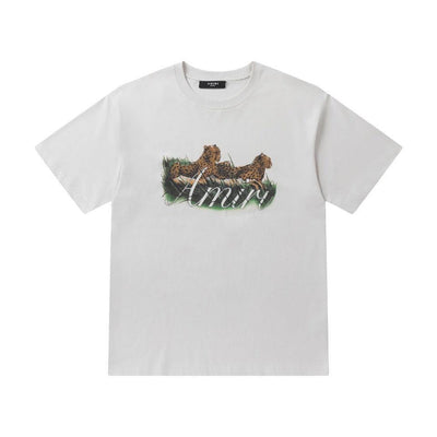 Amiri Tiger White T-Shirt Without Collar