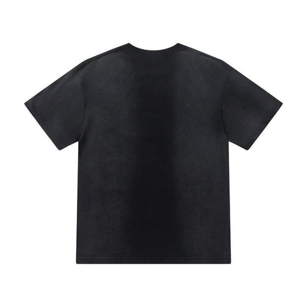 Amiri Faded Black T-Shirt Without Collar
