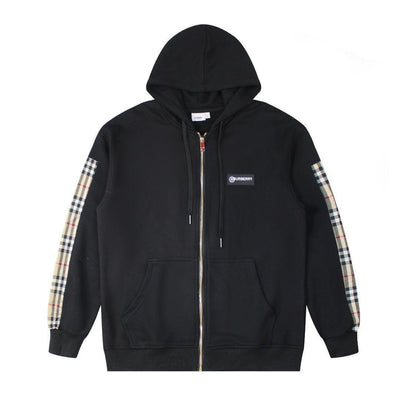 Burberry Vintage Check Panel Oversized Jacket  'Black'