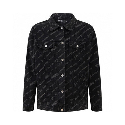 Balenciaga Logomania All Over Large Fit Jacket