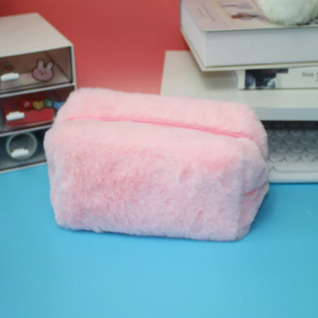 Macaron Plush Pen Bag Handbag