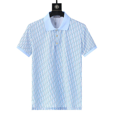 Dior Light Blue T-Shirt With Collar