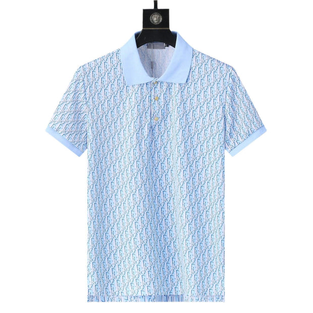 Dior Light Blue T-Shirt With Collar