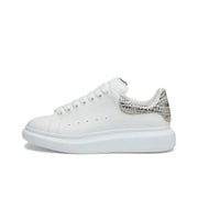 Alexander McQueen Oversized White Silver Croc