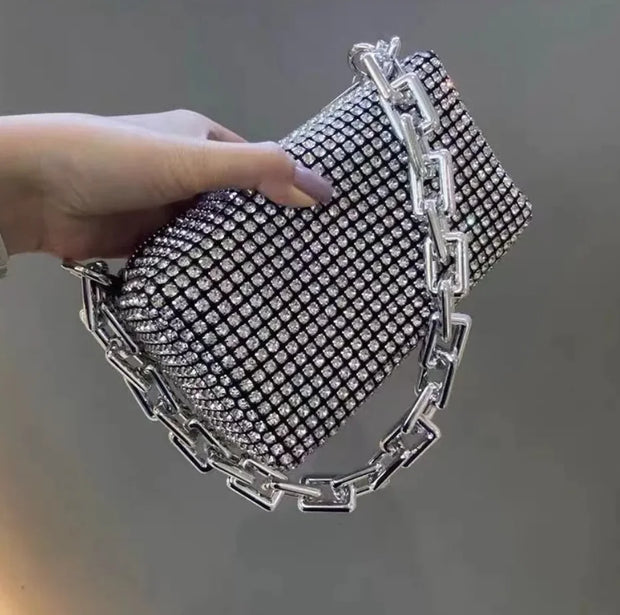 Fashion Diamond Handheld Crossbody Bag