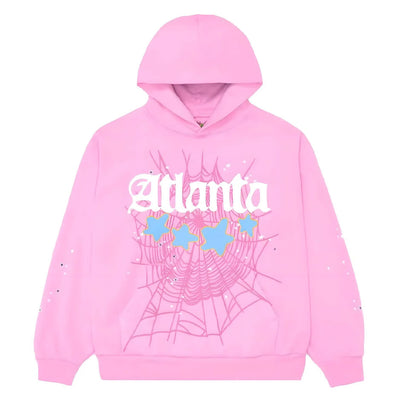 Sp5der Atlanta Hoodie Pink