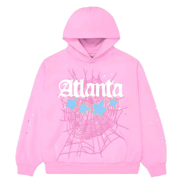Sp5der Atlanta Hoodie Pink
