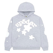 Sp5der Beluga Heather Grey Hoodie