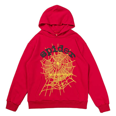 Sp5der Worldwide Red Angel Hoodie