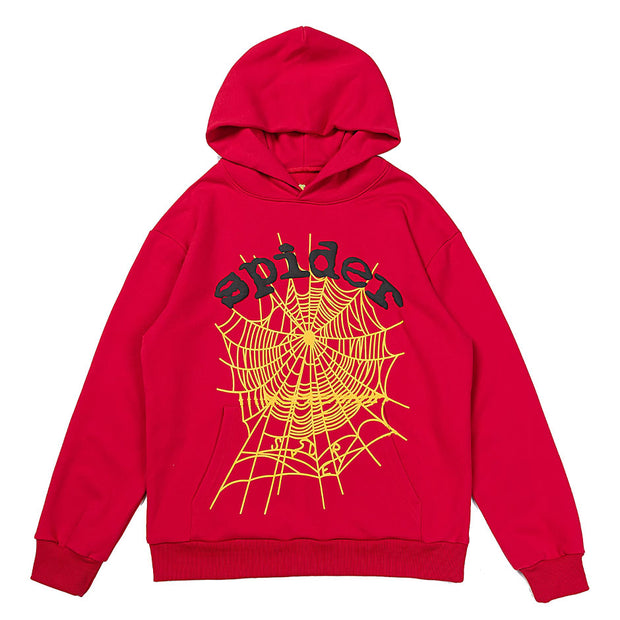 Sp5der Worldwide Red Angel Hoodie