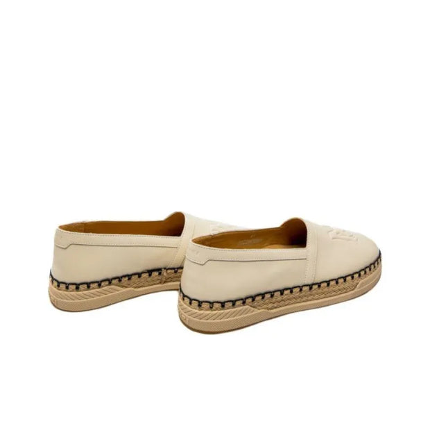 AMIRI - MA Logo-Embroidered Leather-Trimmed Canvas Espadrilles - Beige