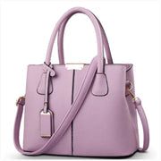 Elegant Blue Faux Leather Tote