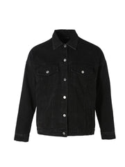 Balenciaga BB Sprayed Denim Jacket Large Fit 'Dark Grey White'