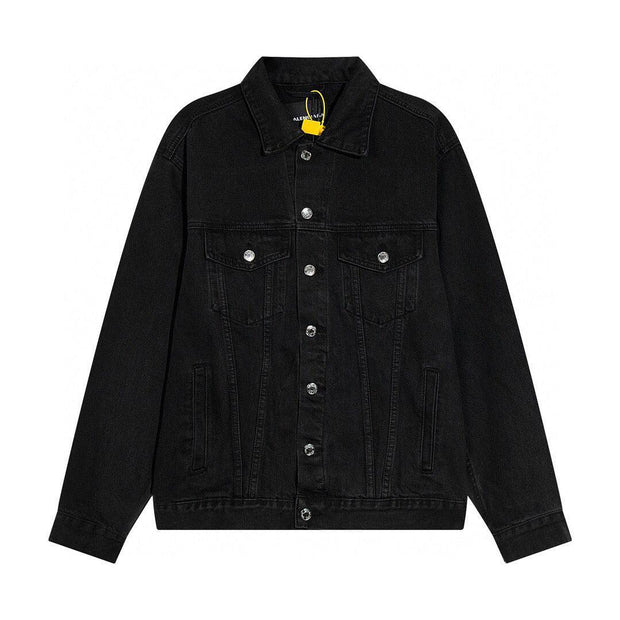 Balenciaga embossed paper denim jacket