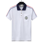 Gucci White T-shirt with a collar