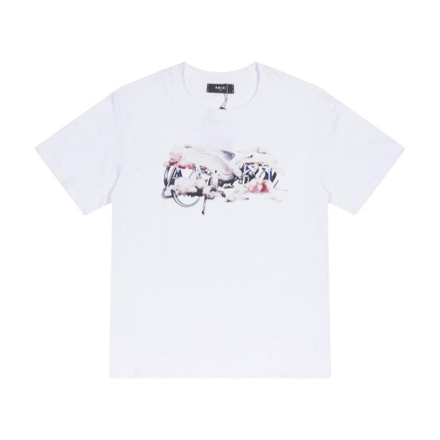 Amiri White T-Shirt Without Collar