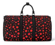 Louis Vuitton X YK Keepall 50 - Kusama Black with Red Spots