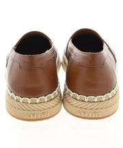AMIRI - MA Logo-Embroidered Leather-Trimmed Canvas Espadrilles - Brown
